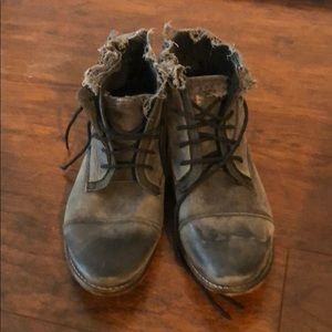 Free People grey ankle booties